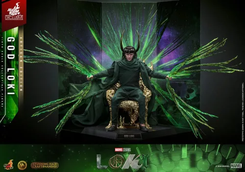 Loki DX Action Figure 1/6 God Loki Artisan Edition Hot Toys Exclusive 31 cm