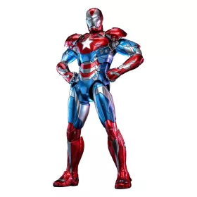   Marvel Comic Diecast Masterpiece Action Figure 1/6 Iron Patriot Hot Toys Exclusive 32 cm