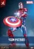 Marvel Comic Diecast Masterpiece Action Figure 1/6 Iron Patriot Hot Toys Exclusive 32 cm