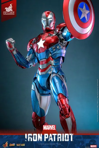 Marvel Comic Diecast Masterpiece Action Figure 1/6 Iron Patriot Hot Toys Exclusive 32 cm