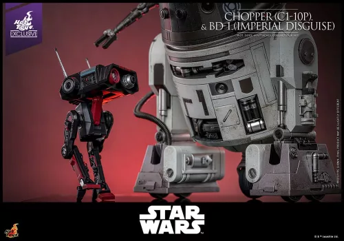 Star Wars Action Figure Set 1/6 Chopper (C1-10P™) & BD-1™ (Imperial Disguise) 18 cm & 8 cm