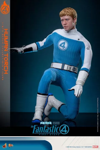 The Fantastic Four: First Steps Movie Masterpiece Action Figure 1/6 Human Torch 30 cm