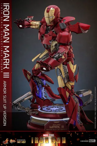 Iron Man Movie Masterpiece Diecast Action Figure 1/6 Iron Man Mark III (Armor Suit Up Version) 32 cm