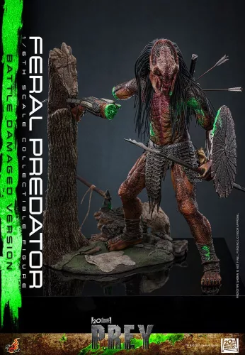 Prey Action Figure 1/6 Feral Predator (Battle Damaged Version) 37 cm