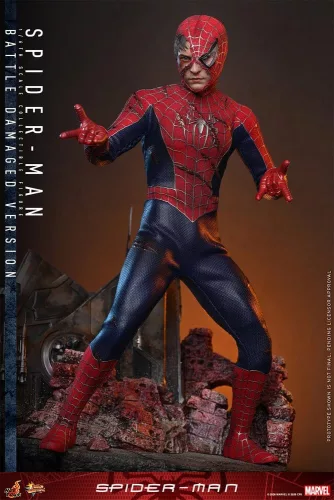 Spider-Man Movie Masterpiece Action Figure 1/6 Spider-Man (Battle Damaged Version) 30 cm