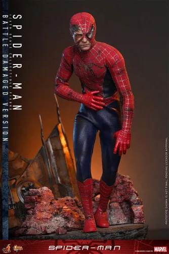 Spider-Man Movie Masterpiece Action Figure 1/6 Spider-Man (Battle Damaged Version) 30 cm