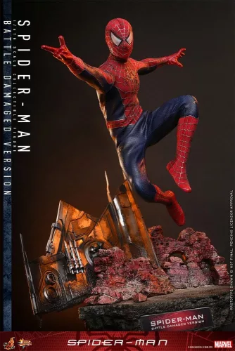 Spider-Man Movie Masterpiece Action Figure 1/6 Spider-Man (Battle Damaged Version) 30 cm