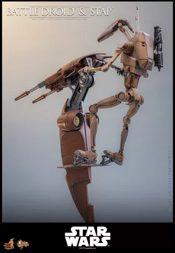 Star Wars: The Phantom Menace Movie Masterpiece Action Figure Set 1/6 Battle Droid & STAP 32 cm