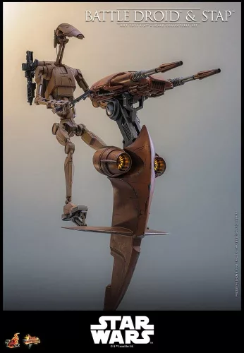 Star Wars: The Phantom Menace Movie Masterpiece Action Figure Set 1/6 Battle Droid & STAP 32 cm