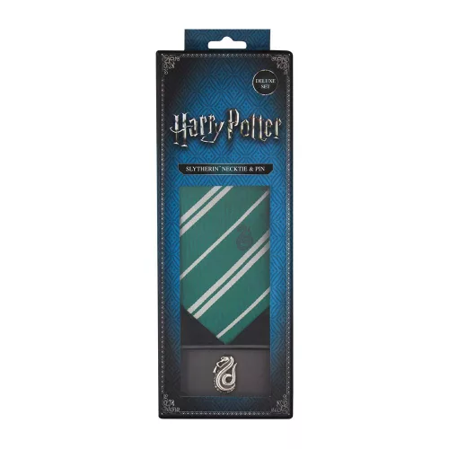 Harry Potter Nyakkendő & Fém Kitűző Deluxe Box Slytherin