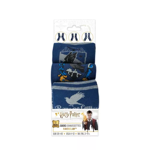 Harry Potter Zokni 3-Pack Ravenclaw