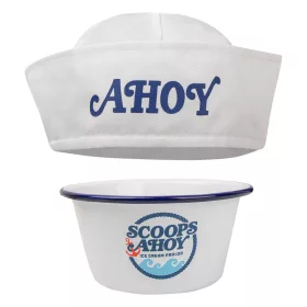Stranger Things Ice Cream Bowl with Sailor Hat Scoops Ahoy