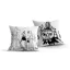 Moomin Pillow black & white 40 x 40 cm