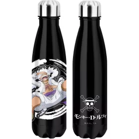 One Piece Thermo Water Bottle Luffy Gear 5 Black