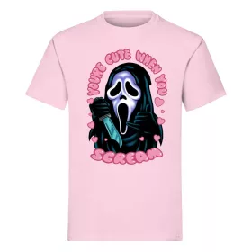 Scream T-Shirt Ghost Face You're Cute when you Scream