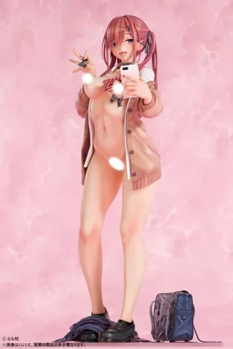 Original Character Statue 1/5 Red-Haired Gyaru-Chan Bare Face Ver. Illustration by Nanamakura 29 cm