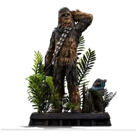   Star Wars Episode VI Art Scale Statue 1/10 Chewbacca and Tokkat 22 cm