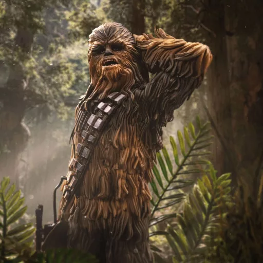 Star Wars Episode VI Art Scale Statue 1/10 Chewbacca and Tokkat 22 cm