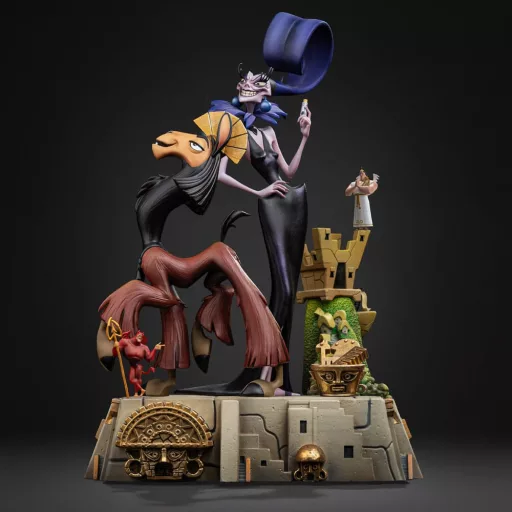 The Emperor's New Groove Deluxe Art Scale Statue 1/10 Kuzko & Yzma 28 cm
