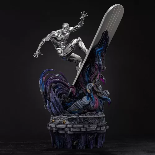 Marvel Comics Infinity Gauntlet Diorama Art Scale Statue 1/10 Silver Surfer Deluxe 36 cm