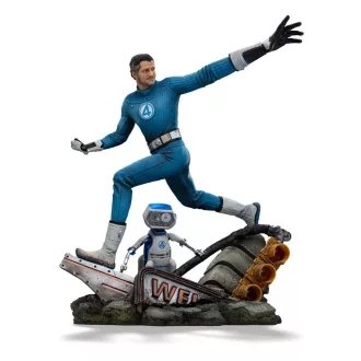   Fantastic Four Art Scale Szobor 1/10 Mr. Fantastic and H.E.R.B.I.E 26 cm