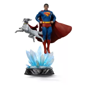   Superman Legacy Art Scale Szobor 1/10 Superman & Krypto 32 cm
