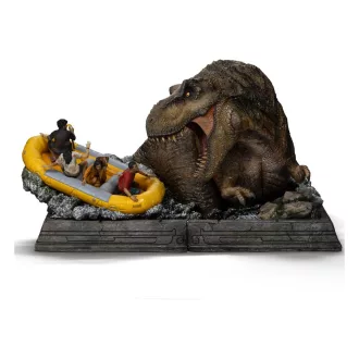   Jurassic World: Rebirth Demi Art Scale Szobor 1/20  T-Rex River Attack 22 cm