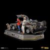 Back to the Future Art Scale Statue 1/10 DeLorean Full Set 23 cm