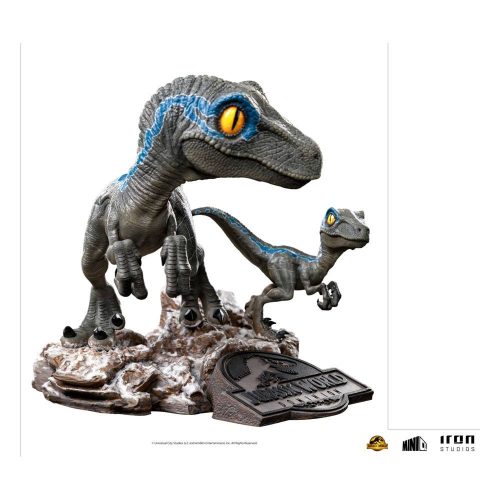 Jurassic World Dominion Mini Co. PVC Figura Blue and Beta 13 cm