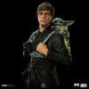 Star Wars Book of Boba Fett Art Scale Szobor 1/10 Luke Skywalker & Grogu Training 20 cm