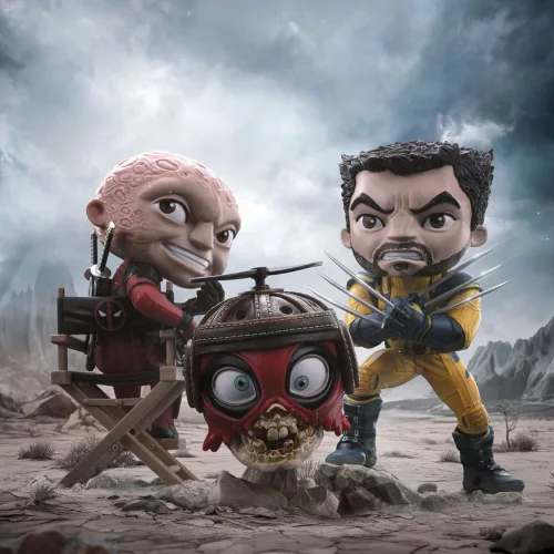 Deadpool & Wolverine Mini Co. PVC Figure Deadpool Unmasked 13 cm