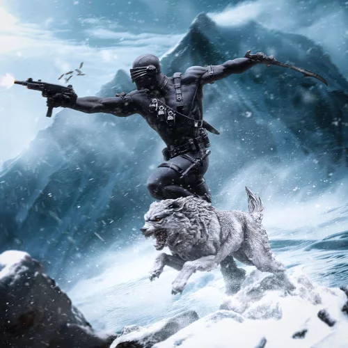 GI Joe Art Scale Statue 1/10 Snake Eyes 23 cm