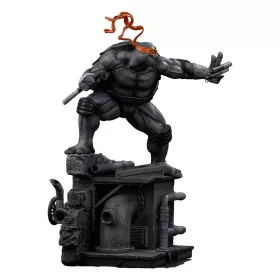   Teenage Mutant Ninja Turtles Art Scale Statue 1/10 Michelangelo Black and White Variant 26 cm heo exclusive