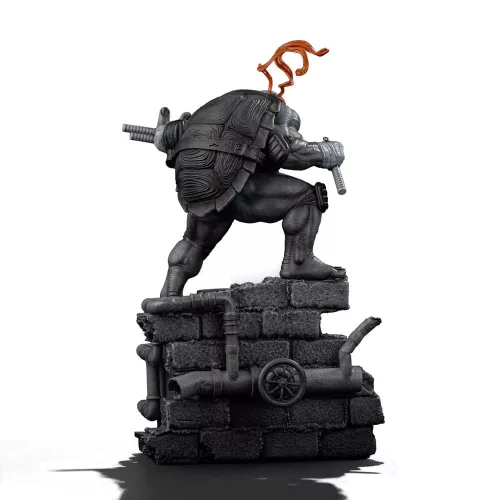Teenage Mutant Ninja Turtles Art Scale Statue 1/10 Michelangelo Black and White Variant 26 cm heo exclusive