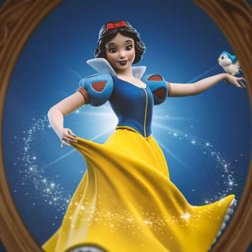 Snow White and the Seven Dwarves Art Scale Szobor 1/10 Snow White and Dopey 21 cm