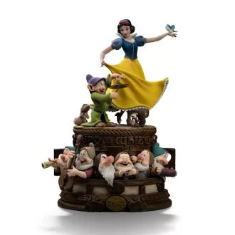   Snow White and the Seven Dwarves Art Scale Szobor 1/10 Snow White and Dopey Deluxe Edition 21 cm