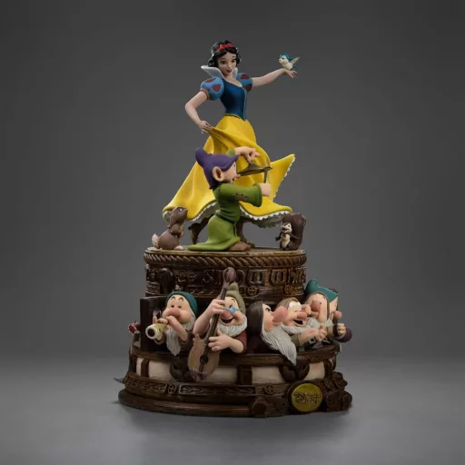 Snow White and the Seven Dwarves Art Scale Szobor 1/10 Snow White and Dopey Deluxe Edition 21 cm