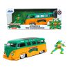 Teenage Mutant Ninja Turtles Diecast Modell Autó 1/24 1962 VW Bus Leonardo