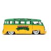 Teenage Mutant Ninja Turtles Diecast Modell Autó 1/24 1962 VW Bus Leonardo