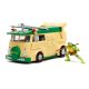 Teenage Mutant Ninja Turtles Diecast Modell Autó 1/24 Donatello & Party Wagon