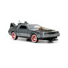 Back to the Future III Hollywood Rides Diecast Modell Autó 1/32 DeLorean Time Machine Free Rolling