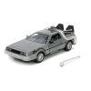 Back to the Future Hollywood Rides Diecast Modell Autó 1/24 Back to the Future 1 DeLorean Time Machine