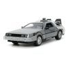 Back to the Future Hollywood Rides Diecast Modell Autó 1/24 Back to the Future 1 DeLorean Time Machine