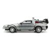 Back to the Future Hollywood Rides Diecast Modell Autó 1/24 Back to the Future 1 DeLorean Time Machine