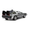 Back to the Future Hollywood Rides Diecast Modell Autó 1/24 Back to the Future 1 DeLorean Time Machine