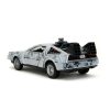 Back to the Future Hollywood Rides Diecast Modell Autó 1/32 DeLorean Time Machine Frost