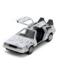 Back to the Future Hollywood Rides Diecast Modell Autó 1/32 DeLorean Time Machine Frost