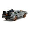 Back to the Future III Hollywood Rides Diecast Modell Autó 1/32 DeLorean Time Machine Railroad Wheels