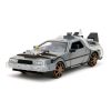 Back to the Future III Hollywood Rides Diecast Modell Autó 1/24 DeLorean Time Machine Railroad Wheels