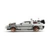 Back to the Future III Hollywood Rides Diecast Modell Autó 1/24 DeLorean Time Machine Railroad Wheels